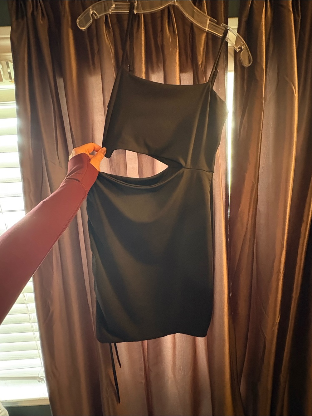Women's Black Cutout Mini Dress